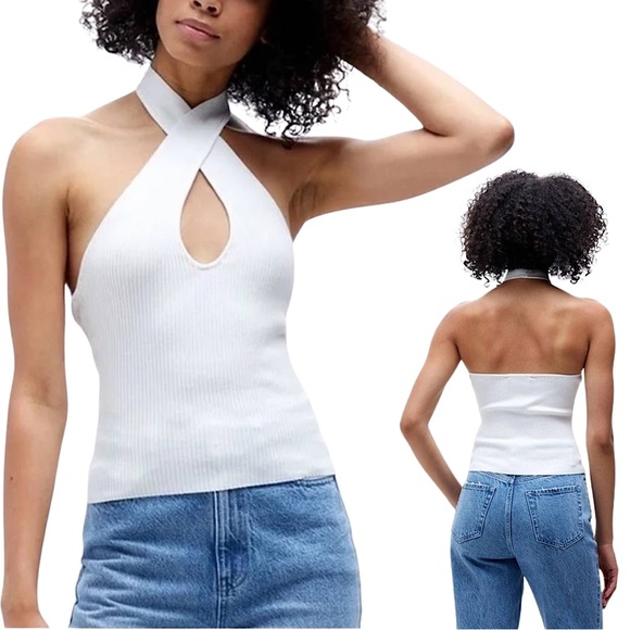 MINKPINK Maitland Knit Halter Top - Picture 1 of 12